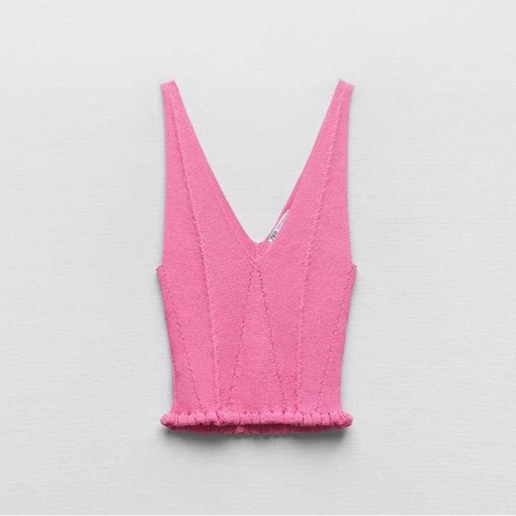 [ ₹880 ] Zara Ribbed Top - Picture 7 of 8